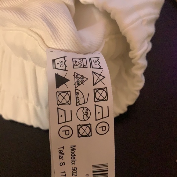 NWT. Massimo Dutti White Cotton Jogging Fit Trousers. Size S. - Picture 8 of 8